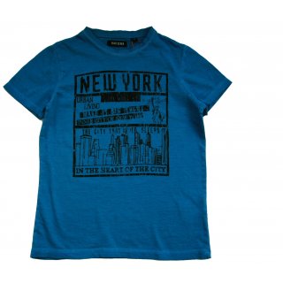Blue Seven Teens Jungen - T-Shirt aus der Serie New York City Washed Blue