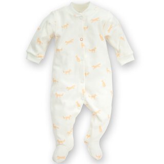 Pinokio SMART FOX -  Baby Jungen Schlafanzug / Einteiler creme allover bedruckt