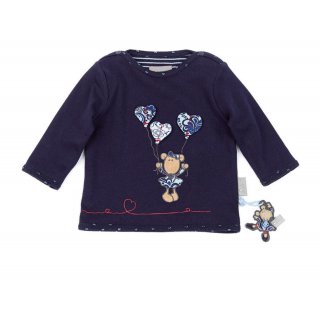 Sigikid Baby Mädchen - Langarmshirt  aus der Serie Nordland Mouse Blau (Peacoat)